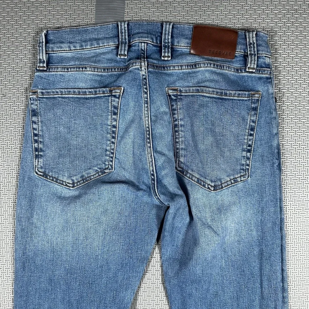Tecovas Jeans Men's 30x30 Blue Slim Fit Light Wash Denim Stretch Western Cowboy